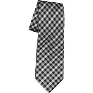 Michaelis stropdas, zwart-wit geruit -  Maat: One size