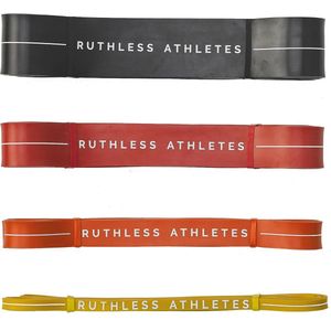 Resistance Bands pro - Ruthless Athletes - Power Bands - Grote Weerstandsbanden Set - Grote Fitness Elastiek - Resistance Band Set - Calisthenics - Weerstandsbanden Pull Up - Thuis Sporten - Sportartikelen