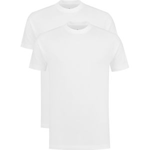 VENT wijd model T-shirt O-hals (2-pack) - wit