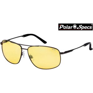 Polar Specs® Polariserende Nachtbril PS9030 – Gun Metal – Polarized Nightdriving – Medium – Unisex