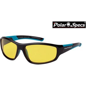 Polar Specs® Polariserende Nachtbril PS9024 – Black & Blue – Polarized Nightdriving – Small – Unisex
