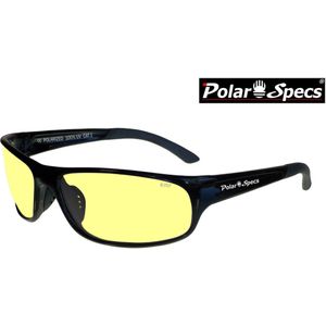 Polar Specs® Polariserende Nachtbril  Striker PS9023 – Shiny Black – Polarized Nightdriving – Small – Unisex