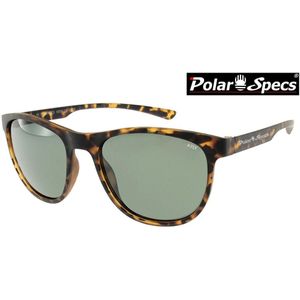 Polar Specs® Polariserende Zonnebril Sophisticated PS9009 – Havana Brown  – Polarized Green – Medium – Unisex