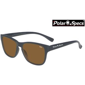 Polar Specs® Polariserende Zonnebril Wave Classic PS9011 – Mat Black – Polarized Brown – Small – Unisex