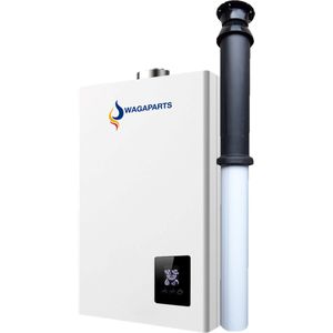 Geiser incl. aansluitset en Vaillant dak doorvoer met EPDM manchet en adapter incl. verbindingmof