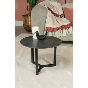 Salontafel Rond | Dekton Laurent | Goudbruine aderen | Ø80 cm | Natuursteen Marmer