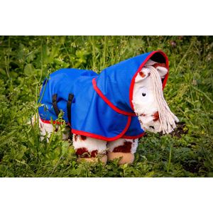 Crafty Ponies Buitendeken Blauw/Rood