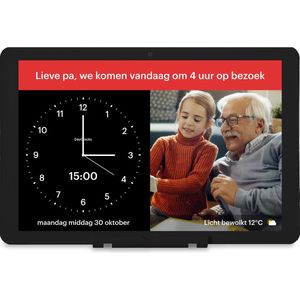 DayClock Generations 10 dementieklok zwarte rand