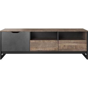 Pro-meubels - Tv meubel Arizona - Grijs - Eiken - 161 cm - Tv kast
