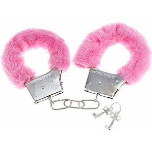 Fetish Boss Series - Handboeien - Sexhandboeien - Politiehandboeien - SM - Furry Cuffs - Zacht - Harig - Bondage - Roze