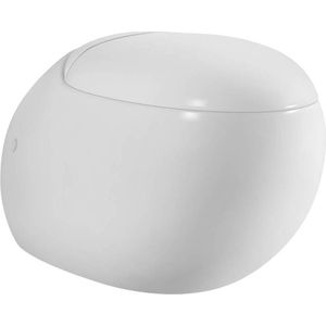 Vips Toilet - Wit - Keramiek - Design - Ei - Hangend - WC