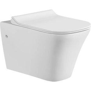 Vips Toilet - 35x56x34cm - Wit - Keramiek - Hangend - WC