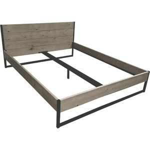 Industriële Ledikant Steigerhout