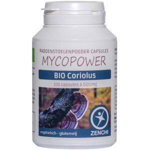 Mycopower - Coriolus - Biologisch Paddenstoelenpoeder - 100g - Poeder