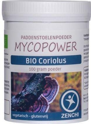 Mycopower - Coriolus Poeder Bio - Biologisch Paddenstoelen-Poeder