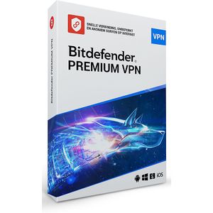 Bitdefender - Premium VPN - 10 Apparaten - 1 Jaar - Windows - Mac - Android - iOS