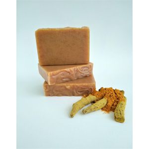 Soapluscious Kurkuma Zeep - Handgemaakt - Biologisch / Savon naturel au curcuma