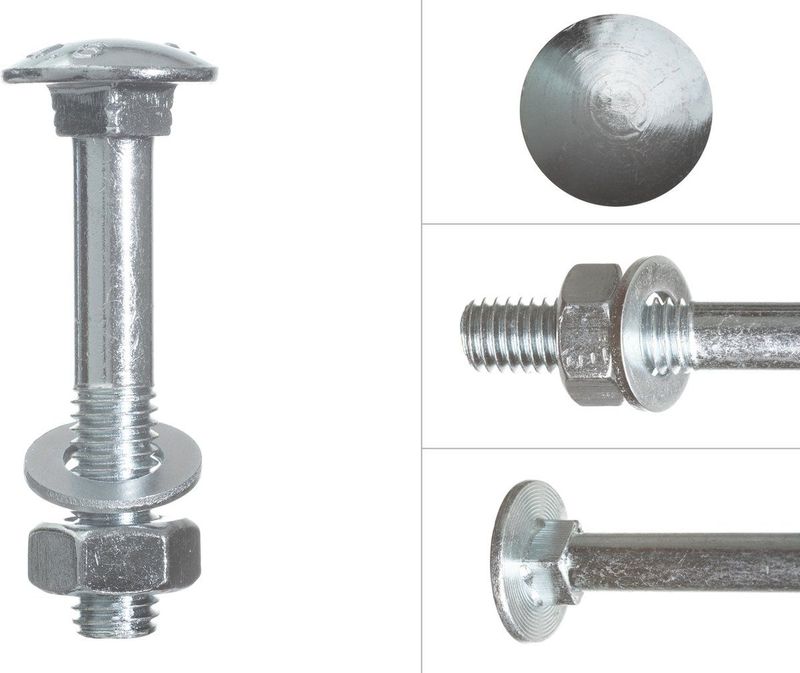 Wovar Slotbout Verzinkt M10 x 60 mm - Doos 100 stuks