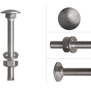 Slotbout RVS M6 x 50 mm - Doos 50 stuks