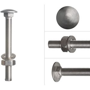 Wovar Slotbouten RVS M10 x 90 mm | 10 Stuks