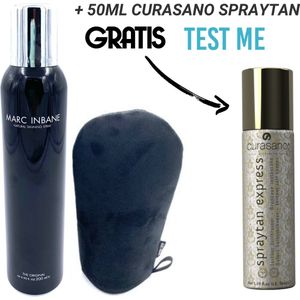 Marc Inbane Natural Tanning Spray 175 ml + Glove + 50ml Curasano Spraytan Express