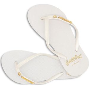 Beachyfeet Teenslipper Dames - Blanco