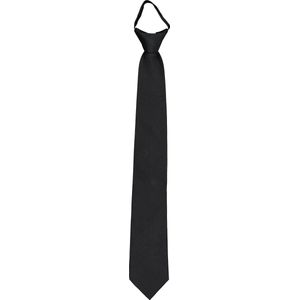 Pelucio voorgeknoopte stropdas met rits, zwart -  Maat: One size
