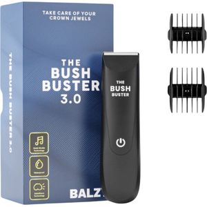 Balzy BushBuster 3.0 Heren Lichaam Trimmer - Bodygroomer voor onder de Douche - Draadloos - Zwart