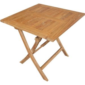 Tuintafel Milton teak vierkant - 90x90x76 cm