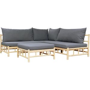 Tuinset Vita Bamboo chaise- longue - naturel