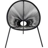 Tuinstoel Barros Zwart Aluminium Wicker Draadstoel van Vita