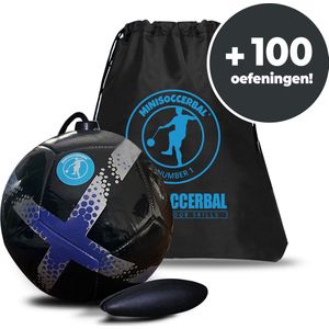 Minisoccerbal bal aan touw - Sense bal - Voetbal - Smart Ball - Kleine Bal - Zwart