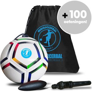 Minisoccerbal bal aan touw - Voetbaltrainer - Sense bal - met pomp - Skill Ball - Ek Editie