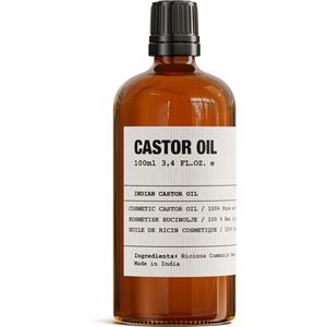 SAFWAH Biologische Castorolie uit India 100 ml - Stimuleert Haargroei & Voedt de Huid met Essentiële Vetzuren - 100% Puur & Koudgeperst