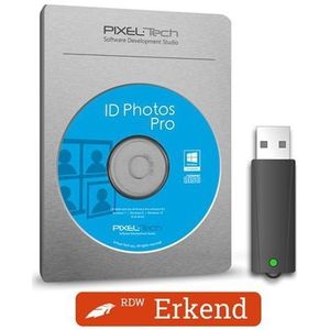 Pixel-Tech - IDPhotos Pasfoto Software - Dongel - Compatibel met Alle Camera's