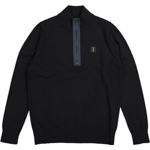 Butcher - Clifden - Gebreide Trui - Donkerblauw - Halfzip