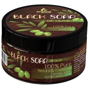 Argane Achifae - Zwarte Zeep - Vegan - Met Olijfolie - Exfoliërend