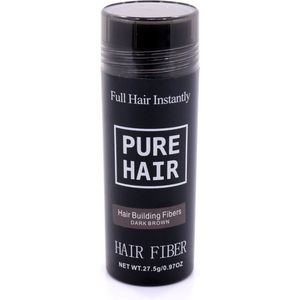Pure Hair Premium Keratine Haarvezels Donker Bruin 27,5g