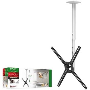 Barkan TV-Beugel - Plafondbeugel 29'' - 65'' - 74cm - 165cm - Draaibaar & Kantelbaar - 40kg