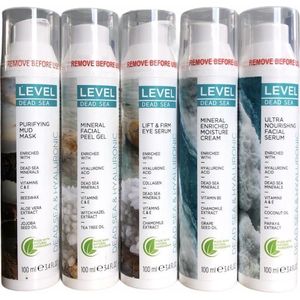 Level - Dead Sea Minerals & Hyaluronic - Mineral Facial Peel Gel 100 ml (Dode Zee Mineralen & Hyaluronzuur - Minerale Gezichtspeeling Gel)