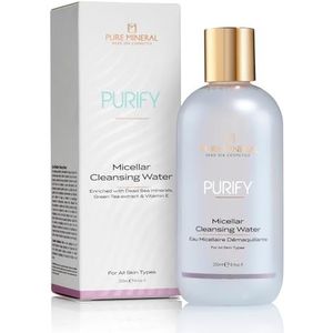 Pure Mineral - Micellair Reinigingswater - Zachte Make-upverwijderaar met Groene Thee Extract - Geschikt voor Alle Huidtypes - Zonder siliconen, sulfaten, parabenen - 250ml