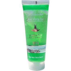 Dode zee producten - Aloe vera gel 2 stuks met Dode zeezout 100 ml x 2 - helpt tegen processierups jeuk insectenbeten verbrandingen