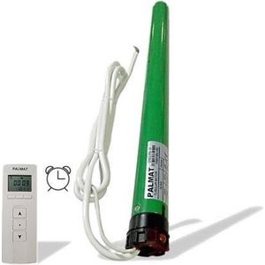 PALMAT Draadloze Rolluikmotor met 4 kanaals afstandsbediening (35 mm Buismotor, adapters 40 mm,10 Nm)