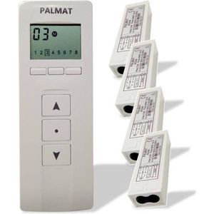 PALMAT 8-kanaals zender en ontvanger (4 stuks)