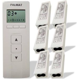PALMAT 8-kanaals zender en ontvanger (6 stuks)