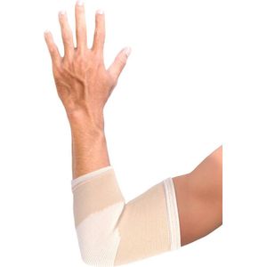 Mövibrace - Elleboog brace / Elleboog bandage - 4-way stretch - Past links en rechts - Unisex - Beige - Maat M