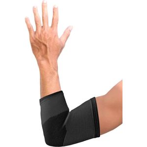 Mövibrace - Elleboog brace / Elleboog bandage - 4-way stretch - Past links en rechts - Unisex - Zwart - Maat S