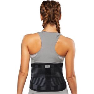 Mövibrace - Rugbrace onderrug / Rugband onderrug - Verstelbaar - Zwart - Unisex - Maat L/XL