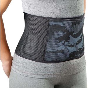 Mövibrace - Buikband - Dagelijks gebruik / Herstel na zwangerschap of operatie / Ondersteuning buikspieren - Zwart / Camouflage - Maat L / XL