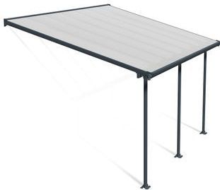 Palram Canopia Feria Terrassenüberdachung anthrazit 425x295x260-305 cm (LxBxH)